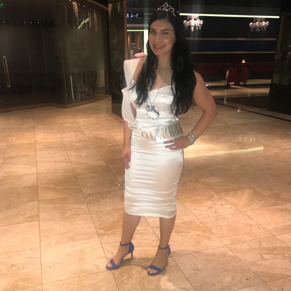 White Silky Dress from Hot Miami Styles